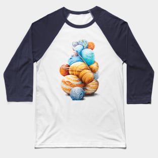 Planetary Pile-Up Baseball T-Shirt